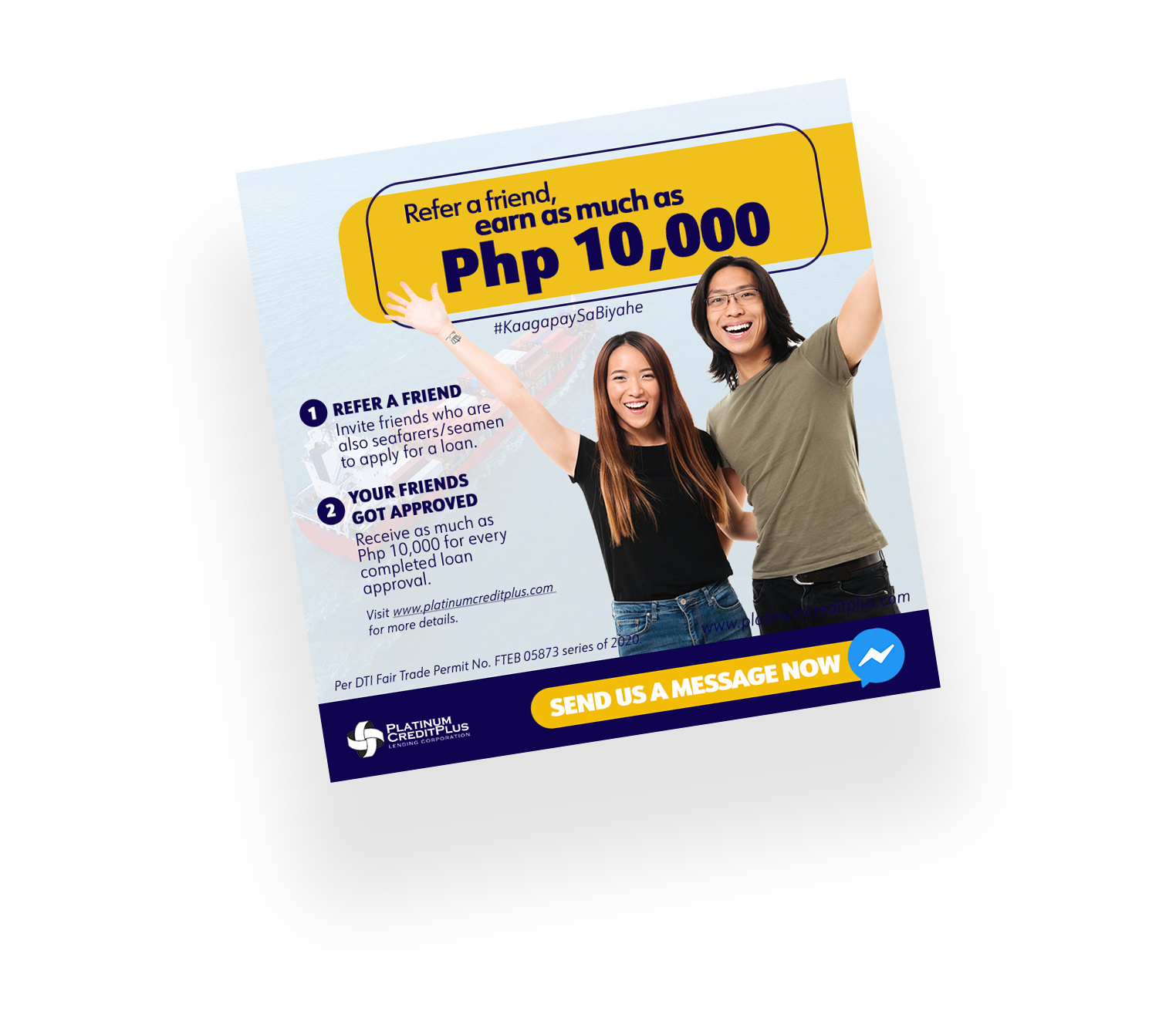 Platinum Creditplus Lending Corp.Referral Program